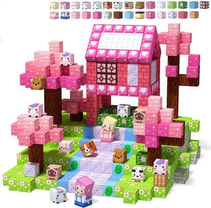 Einhorn-Magnetbausteine - 100 Teile