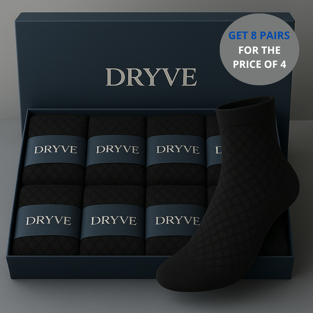 DRYVE PREMIUM BAMBOO MID-CUT SOCKS – HEALTHY FEET & ODOR-FREE