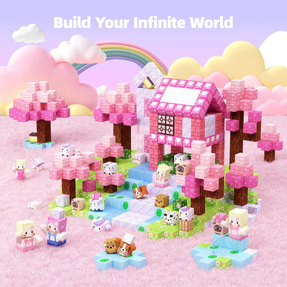 Einhorn-Magnetbausteine - 100 Teile